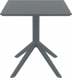 Стол пластиковый Sky Table 70, темно-серый, 700х700х740 мм