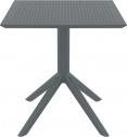 Стол пластиковый Siesta Contract Sky Table 70 сталь, пластик темно-серый Фото 6