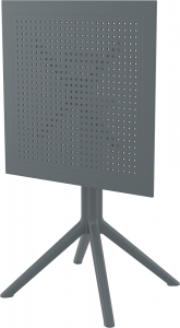 Комплект столов пластиковых складных Siesta Contract Sky Folding Table 60 Set 4 сталь, пластик темно-серый Фото 8