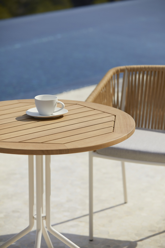 Столешница деревянная круглая Natural Teak