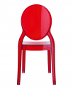 Стул прозрачный детский Siesta Contract Baby Elizabeth поликарбонат красный Фото 6
