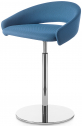 Стул барный с обивкой Kastel Kimmi сталь, ткань хром Фото 1