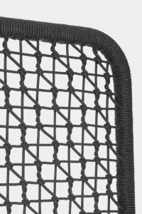 Ширма декоративная Garden Relax Babilo алюминий, роуп антрацит, черный Фото 4