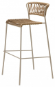 Стул полубарный плетеный Scab Design Lisa Filo сталь, роуп тортора Фото 1