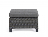 Пуф плетеный с подушкой Garden Relax Britton алюминий, искусственный ротанг, олефин антрацит Фото 6
