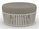 Пуф-столик плетеный с подушкой Vermobil Daisy Rope нержавеющая сталь, роуп, ткань Фото 8