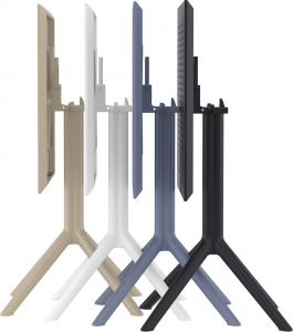Комплект пластиковых складных столов Siesta Contract Sky Folding Table 60 Set 2 сталь, пластик черный Фото 7