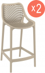 Комплект стульев пластиковых полубарных Air Bar 65 Set 2
