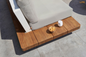Комплект металлической мебели Life Outdoor Living Fitz Roy Teak Lounge алюминий, тик, ткань белый, тик, хаки Фото 10