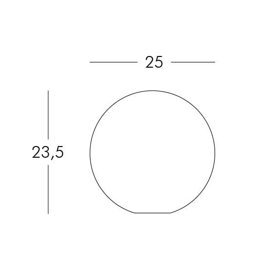 Светильник пластиковый Шар 25
