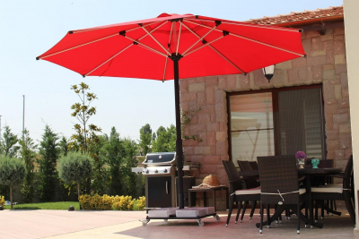 Зонт профессиональный Ø3 м THEUMBRELA SEMSIYE EVI Lux Telescopic алюминий, олефин Фото 6