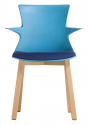 Стул пластиковый Gaber Tema BL бук, технополимер Фото 8