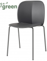 Стул пластиковый Scab Design Mentha Go Green сталь, технополимер антрацит Фото 1