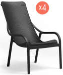 Комплект пластиковых кресел Net Lounge Set 4