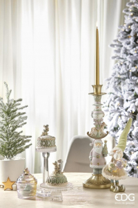 Подсвечник колонна EDG Candle Holder стекло прозрачный Фото 4