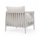 Лаунж-кресло плетеное с подушками Garden Relax Jacinta алюминий, роуп, олефин лунный Фото 5