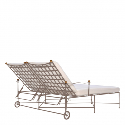 Лаунж-лежак металлический с матрасом-thumbs-Фото4