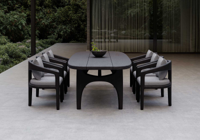 Стол обеденный деревянный SNOC Whale Noche тик ночь Фото 6