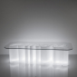 Стол дизайнерский светящийся SLIDE Amore Table Lighting LED полиэтилен, закаленное стекло Фото 2