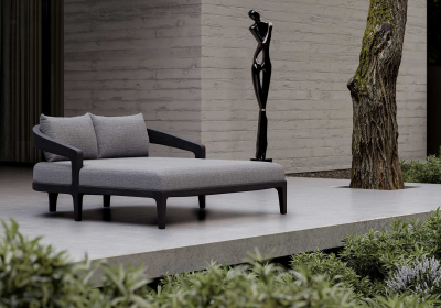 Лаунж-лежак с подушками SNOC Whale Noche тик, акрил ночь Фото 6