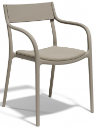 Кресло пластиковое с обивкой-thumbs-Фото1