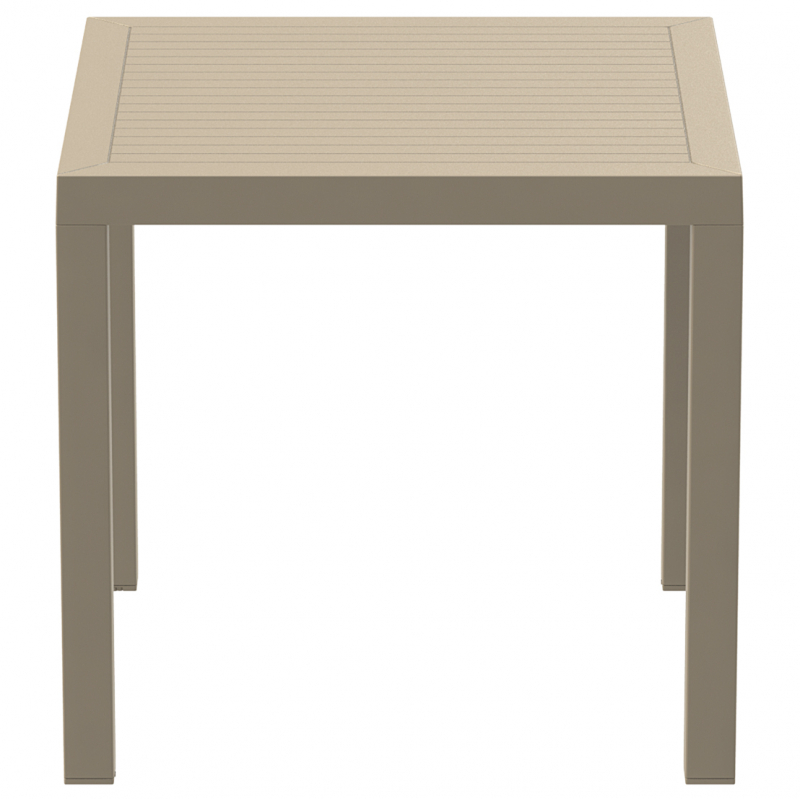 Стол пластиковый Ares 80, бежевый, 800х800х750 мм