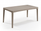 Стол пластиковый Keter Girona table flat waves пластик с имитацией плетения капучино Фото 1