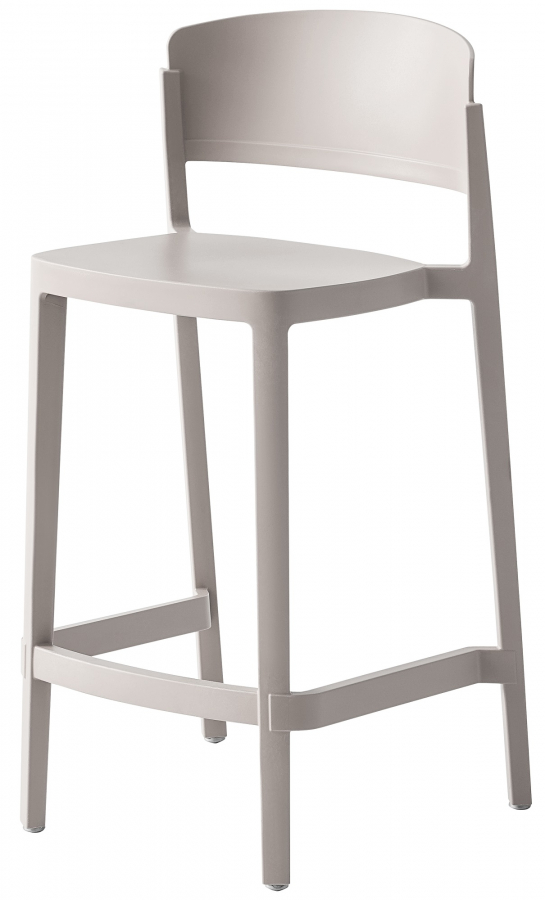 Стул пластиковый полубарный Abuela Stool 67