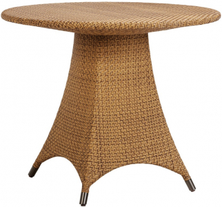 Стол плетеный обеденный JANUS et Cie Amari алюминий, искусственный ротанг карамельный Фото 1