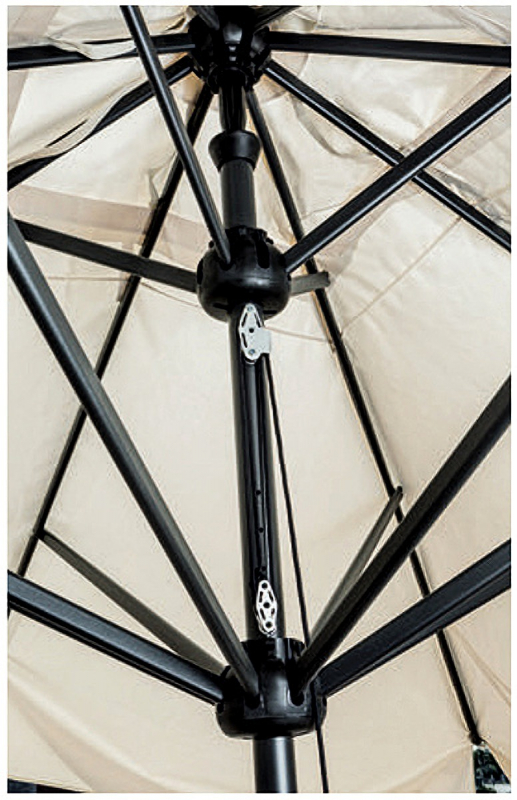 Зонт профессиональный телескопический 4х4 м Leonardo Telescopic