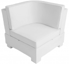 Модуль угловой пластиковый с подушками Ledge Lounger Signature полиэтилен, ткань Фото 4