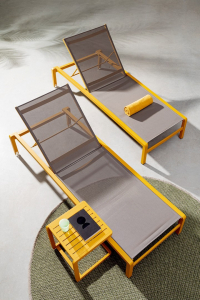 Столик металлический приставной Garden Relax Konnor алюминий горчичный Фото 7