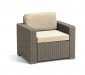 Комплект пластиковой мебели Keter California 3 seater set пластик с имитацией плетения капучино, песочный Фото 8