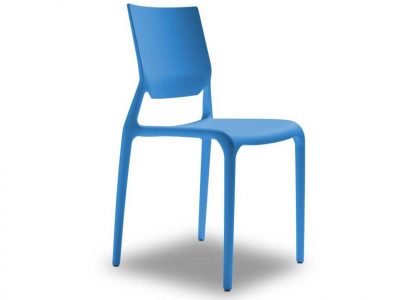 Стул пластиковый Scab Design Sirio стеклопластик синий Фото 3