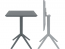 Стол пластиковый складной Siesta Contract Sky Folding Table 60 сталь, пластик темно-серый Фото 2