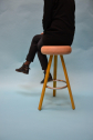 Табурет деревянный барный Matiere Grise Smack сталь, дуб Фото 6
