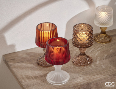 Подсвечник Лампа EDG Candle Holder стекло разноцветный Фото 3