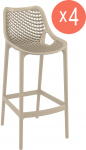 Комплект пластиковых барных стульев Air Bar 75 Set 4