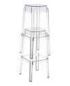 Табурет прозрачный полубарный Siesta Contract Fox 65 поликарбонат прозрачный Фото 6