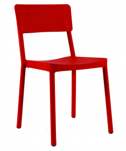 Стул пластиковый Resol Lisboa chair стеклопластик красный Фото 1