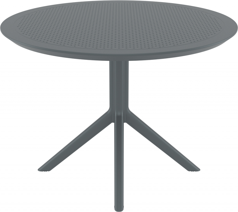 Стол пластиковый Sky Table Ø105, темно-серый, Ø1050х740 мм