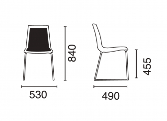 Стул на полозьях с обивкой-thumbs-Фото3