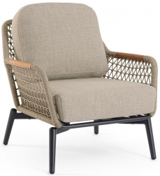 Кресло лаунж плетеное с подушками-thumbs-Фото1