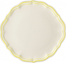 Блюдо для торта Gien Filet Citron фаянс белый, лимонный Фото 1