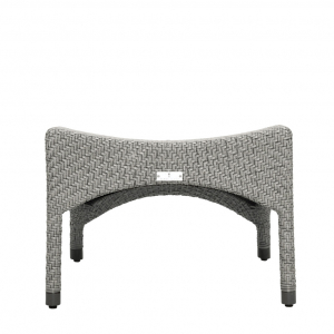 Подставка для ног плетеная JANUS et Cie Amari алюминий, искусственный ротанг дымчатый Фото 5