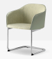Кресло с мягкой обивкой PEDRALI Laja 2 сталь, ткань хромированный Фото 5