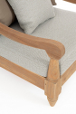 Кресло деревянное с подушками Garden Relax Bali тик, олефин натуральный, бежевый Фото 6