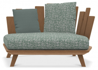 Кресло деревянное лаунж левое с подушками-thumbs-Фото1