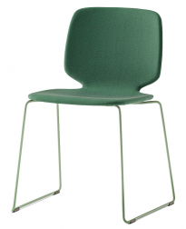 Стул с мягкой обивкой на полозьях-thumbs-Фото1