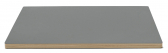 Столешница прямоугольная PEDRALI Linoleum фанера, линолеум серый Фото 1